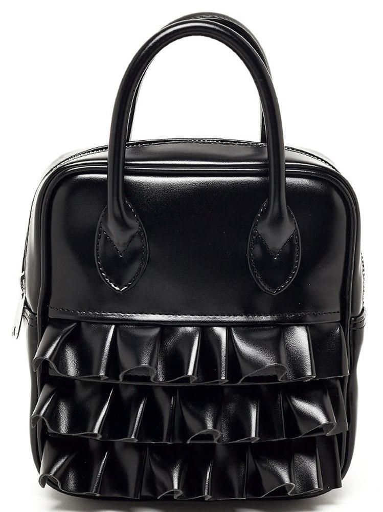 即発】Comme Des Garcons Girl☆フリルトートバッグ☆Black (COMME des