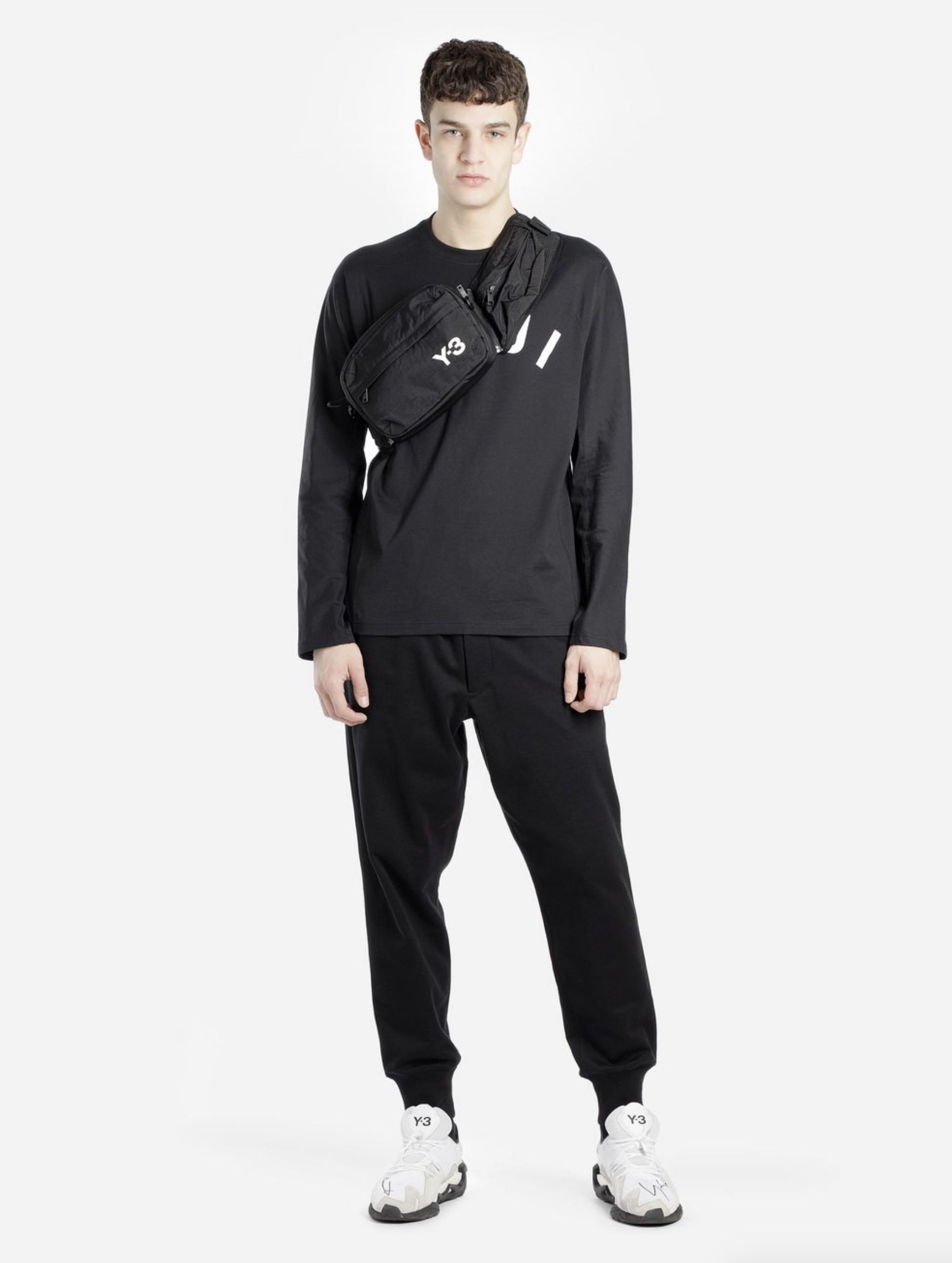 関税込】新作◇Y-3 ワイスリー◇ロゴ 2Way ベルトバッグ (Y-3