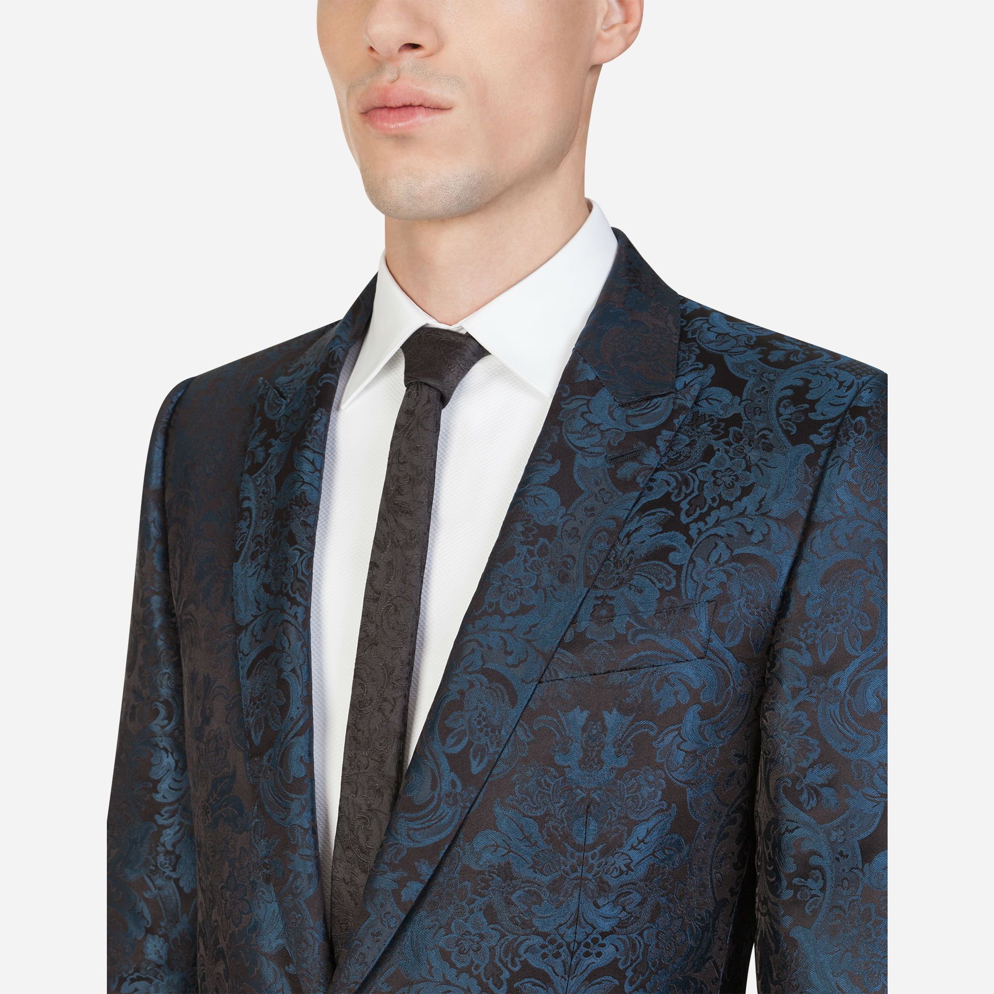 Dolce & Gabbana マルティーニフィット シルクジャカード スーツ ...