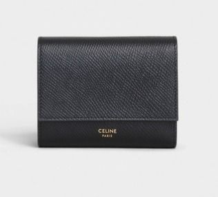 CELINE】スモールトリフォールドウォレット(ぺブル) (CELINE ...
