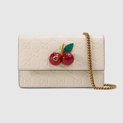GUCCI チェリー GGスプリーム チェーン ショルダーバッグ 値下げ中 ...