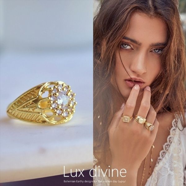 MARGUERITE ステイトメント ゴールド リング ☆Luxdivine☆ (Lux MARGUERITE ステイトメント ゴールド リング ☆Luxdivine☆ (Lux
