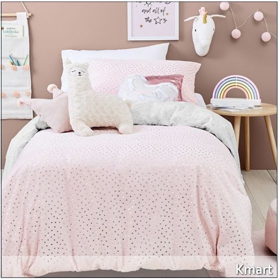 Kmart □Velvetドットリバーシブル布団+枕カバー セット (Kmart/ベッド Kmart □Velvetドットリバーシブル布団+枕カバー セット (Kmart/ベッド