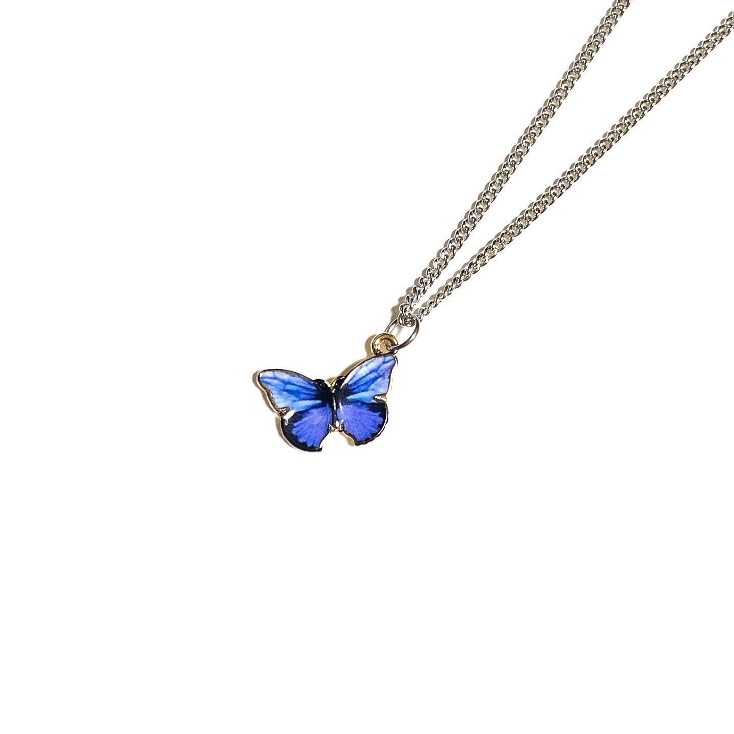 ☆WANDERING YOUTH☆韓国 蝶 ネックレスButterfly necklace 4色