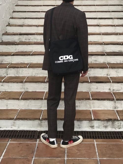 即発] COMME des GARCONS CDG エアライン ショルダーバッグ M