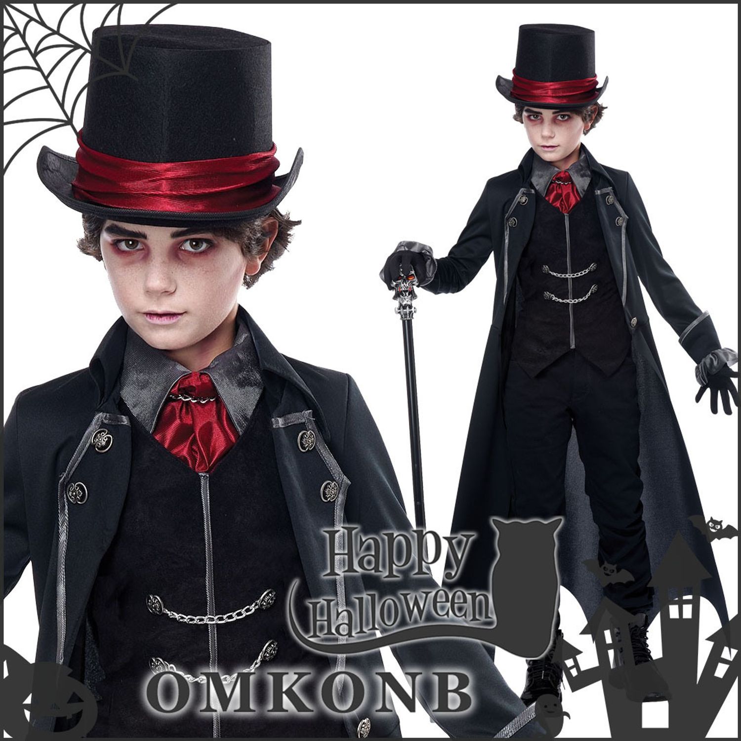 国内発送 関税込 ハロウィン キッズ ゴシックヴァンパイア 子供用コスチューム 着ぐるみ Buyma