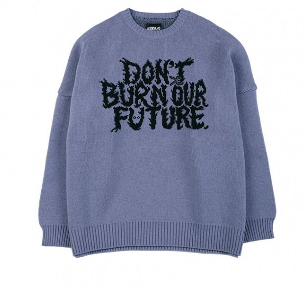 ☆/関税込☆AJOBYAJO☆Oversized Slogan Wool Knit Sweater☆2色 (AJO ☆/関税込☆AJOBYAJO☆Oversized Slogan Wool Knit Sweater☆2色 (AJO