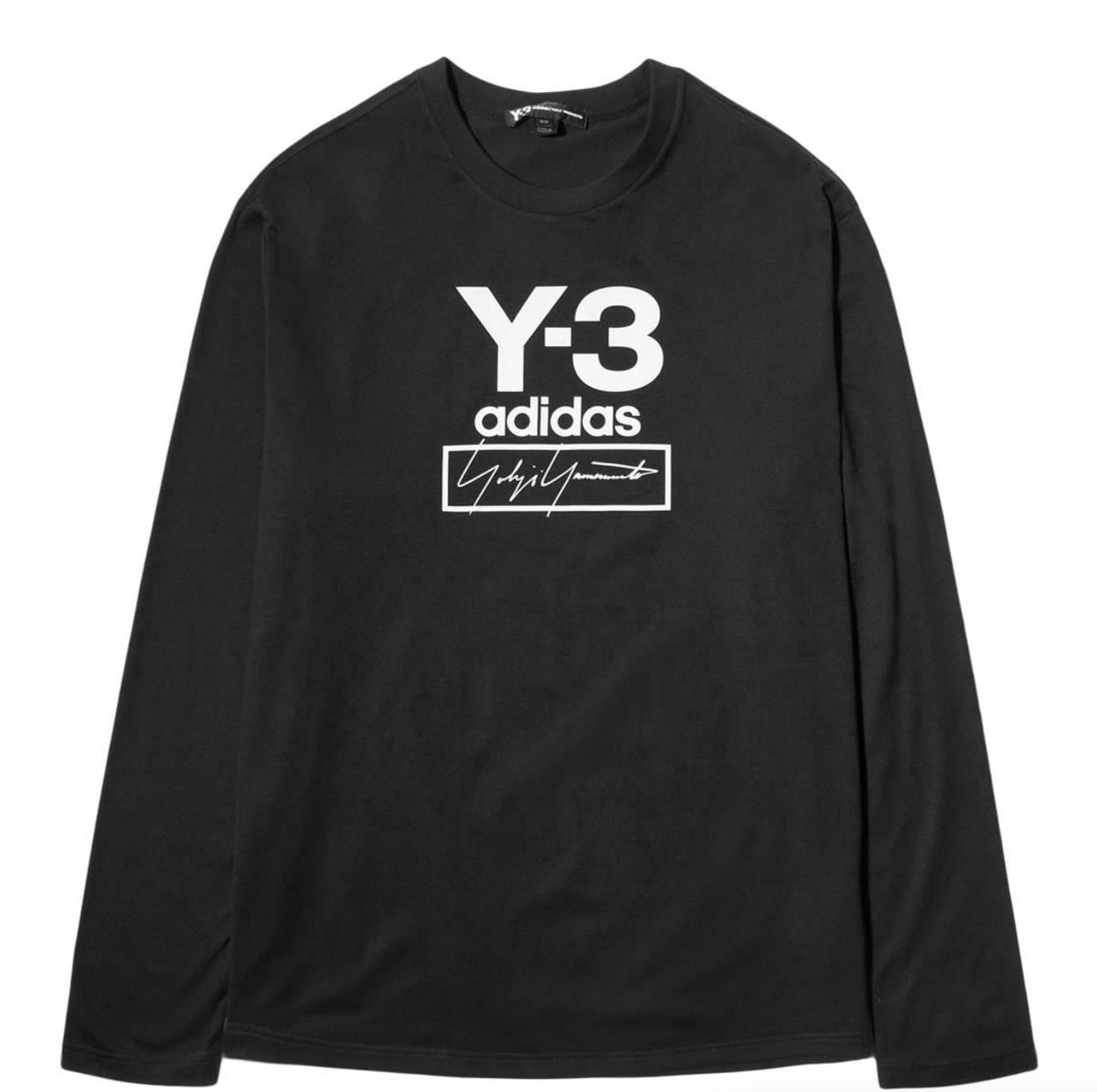 関税込】◇Y-3 ワイ・スリー◇ロゴ ロングスリーブ Tシャツ (Y-3