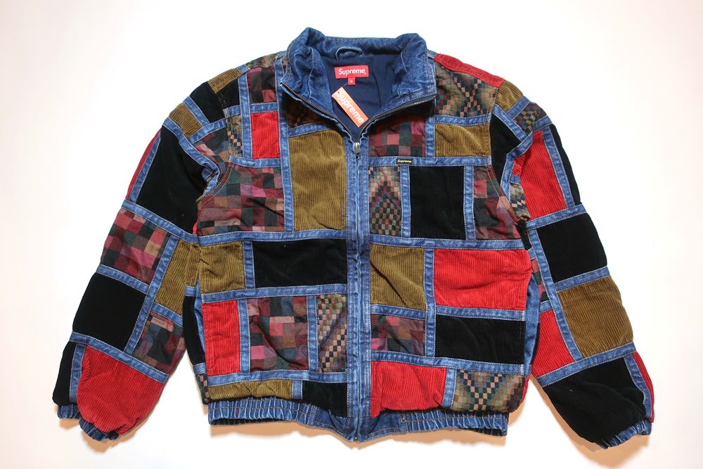 国内発送Supreme Corduroy Patchwork Denim Jacketパッチワーク で最短翌日お届け シュプリーム corduroy trucker jacket Gジャン/デニムジャケット