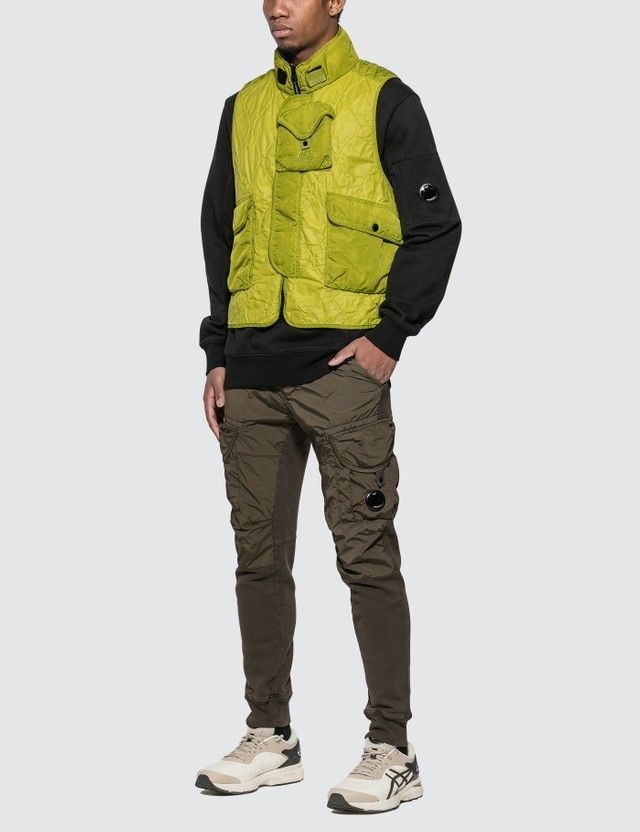 残り僅か CP COMPANY ジレット 関税込 ジレ ベスト グリーン (C.P. 直売販促品 CP ベスト COMPANY ベスト
