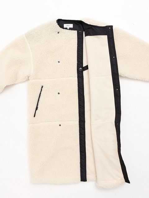 即発送】HYKE ボアコート FAUX SHEARLING COAT 白 ホワイト (HYKE ...