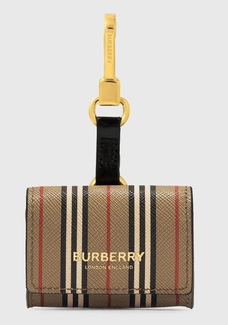 残少 BURBERRY バーバリー レザー モノグラム AirPods ケース 残少 BURBERRY バーバリー レザー モノグラム AirPods ケース
