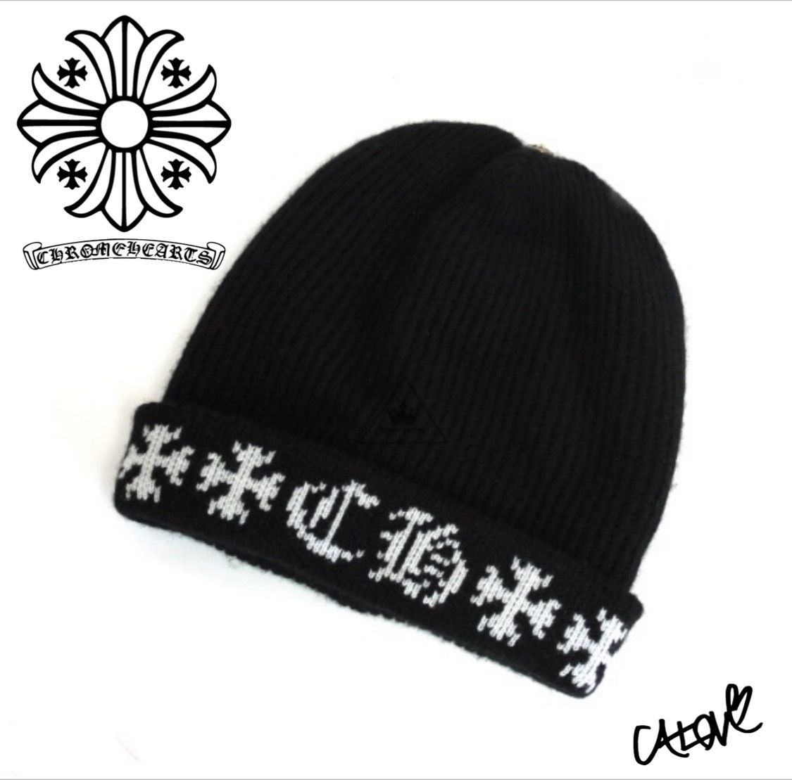 人気ブランド CHROME HEARTS ニット帽 - ニットキャップ/ビーニー