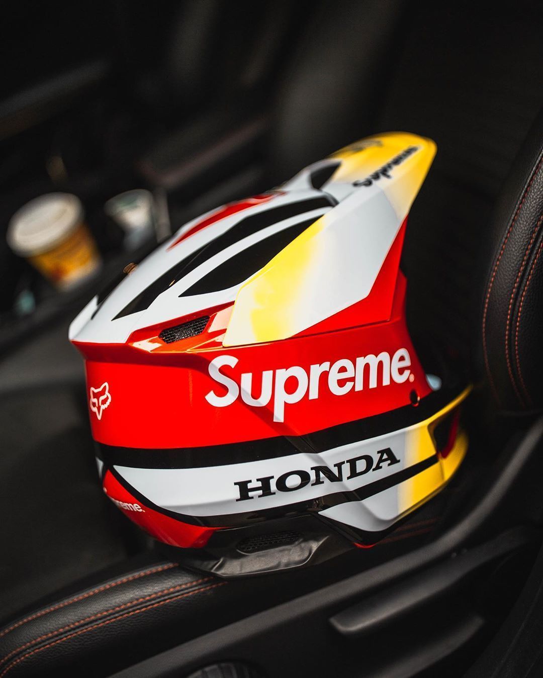 Supreme Honda Fox Racing V1 Helmet Red - FW19 - US