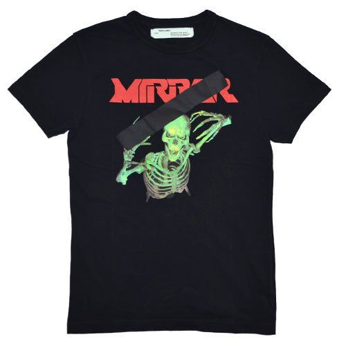 OFF-WHITE】MIRROR SKULL TEE BLACK (Off-White/Tシャツ