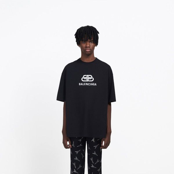数量は多 オーバーサイズ Tシャツ バレンシアガ BB - Tシャツ/カットソー(半袖/袖なし)