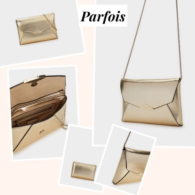 ポルトガルParfois☆シンプル&華やかパーティーバック2WAY (PARFOIS