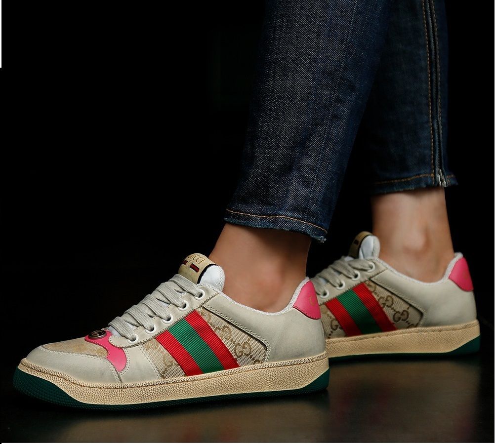 新作☆GUCCI☆〔スクリーナー〕ウィメンズ レザー スニーカー (GUCCI ...