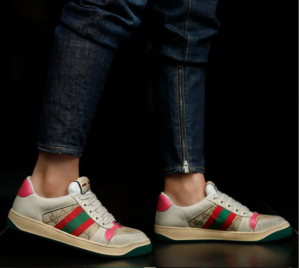 新作☆GUCCI☆〔スクリーナー〕ウィメンズ レザー スニーカー (GUCCI ...