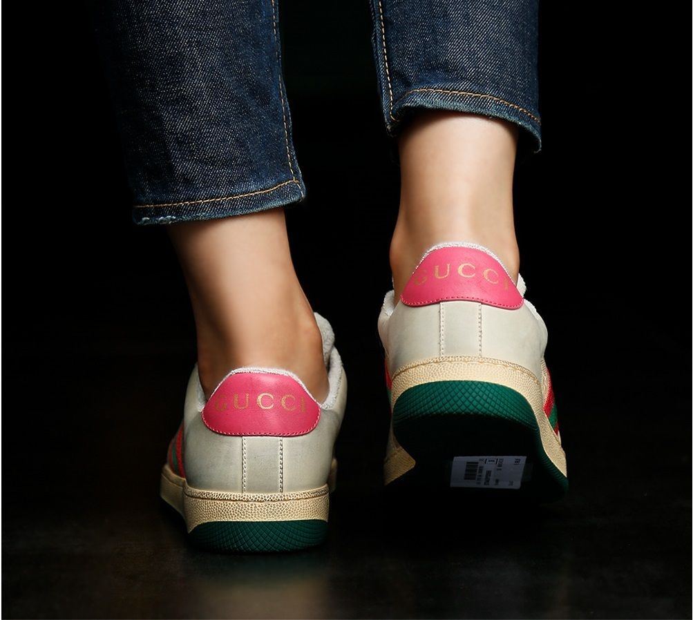 新作☆GUCCI☆〔スクリーナー〕ウィメンズ レザー スニーカー (GUCCI ...