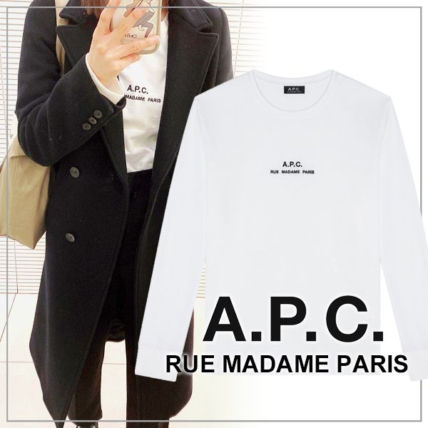 日本限定】A.P.C. T-SHIRTS PETITE RUE MADAME ロンT 長袖 (A.P.C./T