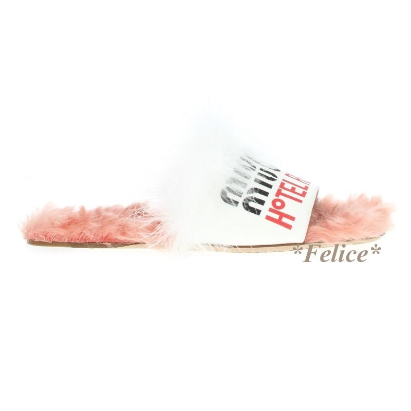miu miu】Hotel Regina Slides 関税/送料込 (MiuMiu/サンダル miu miu】Hotel Regina Slides 関税/送料込 (MiuMiu/サンダル