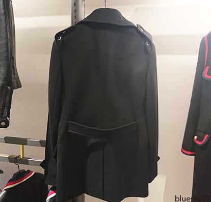 美シルエット!グッチ(GUCCI)ウール100% 上品おしゃれPコート (GUCCI ...