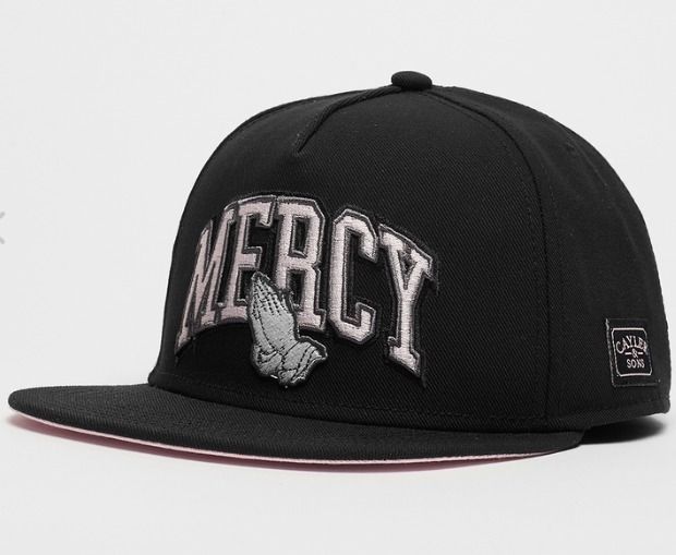 特別SALE☆WL Mercy Cap【送込Cayler&Sons】黒/淡桃☆手ロゴ刺繍 特別SALE☆WL Mercy Cap【送込Cayler&Sons】黒/淡桃☆手ロゴ刺繍