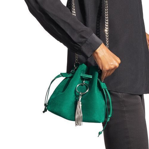 JimmyChoo CALLIE DRAWSTRING/S チェーン付き バケットバッグ (Jimmy JimmyChoo CALLIE DRAWSTRING/S チェーン付き バケットバッグ (Jimmy