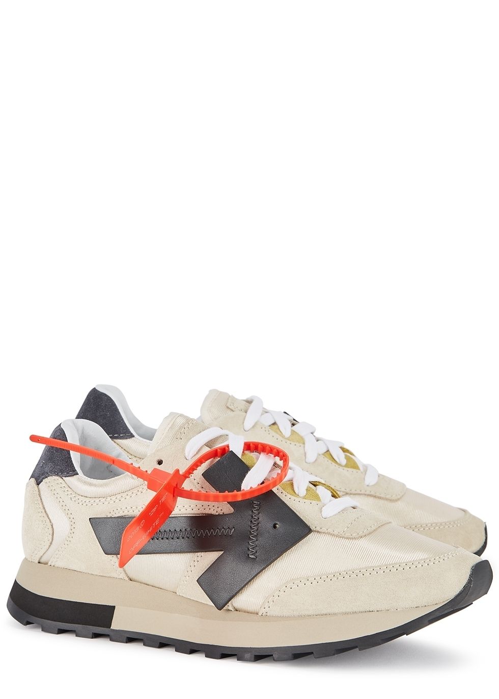 Off-White ⇒ HG RUNNER SNEAKERS アロースニーカー ECRU BLACK (Off Off-White ⇒ HG RUNNER SNEAKERS アロースニーカー ECRU BLACK (Off