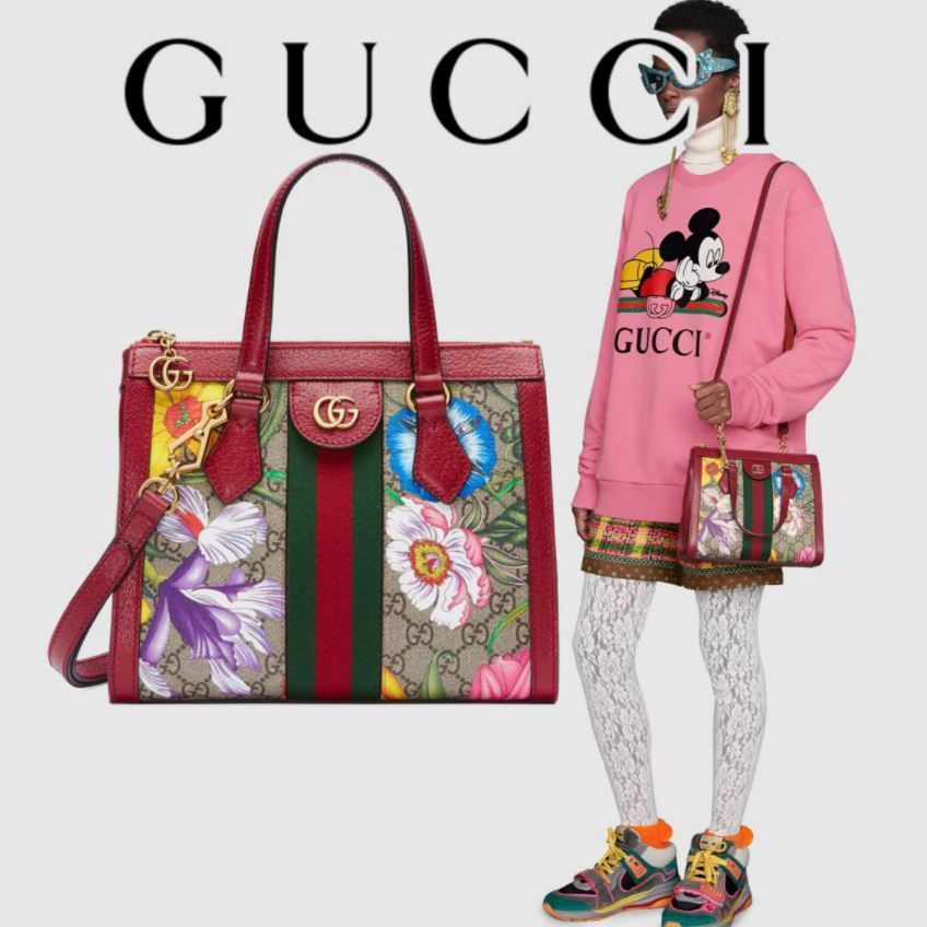 GUCCI☆オフィディアGGフローラスモールトートバッグ すぐ届く GUCCI☆オフィディアGGフローラスモールトートバッグ すぐ届く