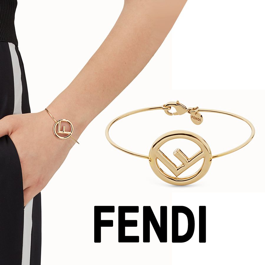 【FENDI】フェンディ F IS FENDIゴールドブレスレット