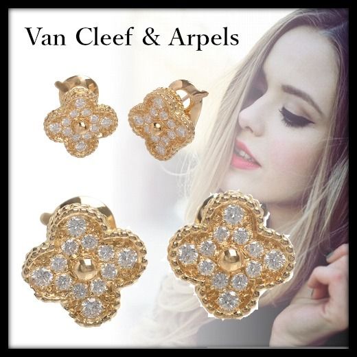 イヤリングVan Cleef \u0026 Arpels ヴィンテージ アルハンブラ イヤリング