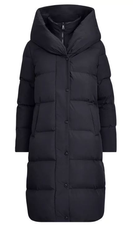 激安価格！Ralph Lauren Oversized-Collar Down Coat (Ralph