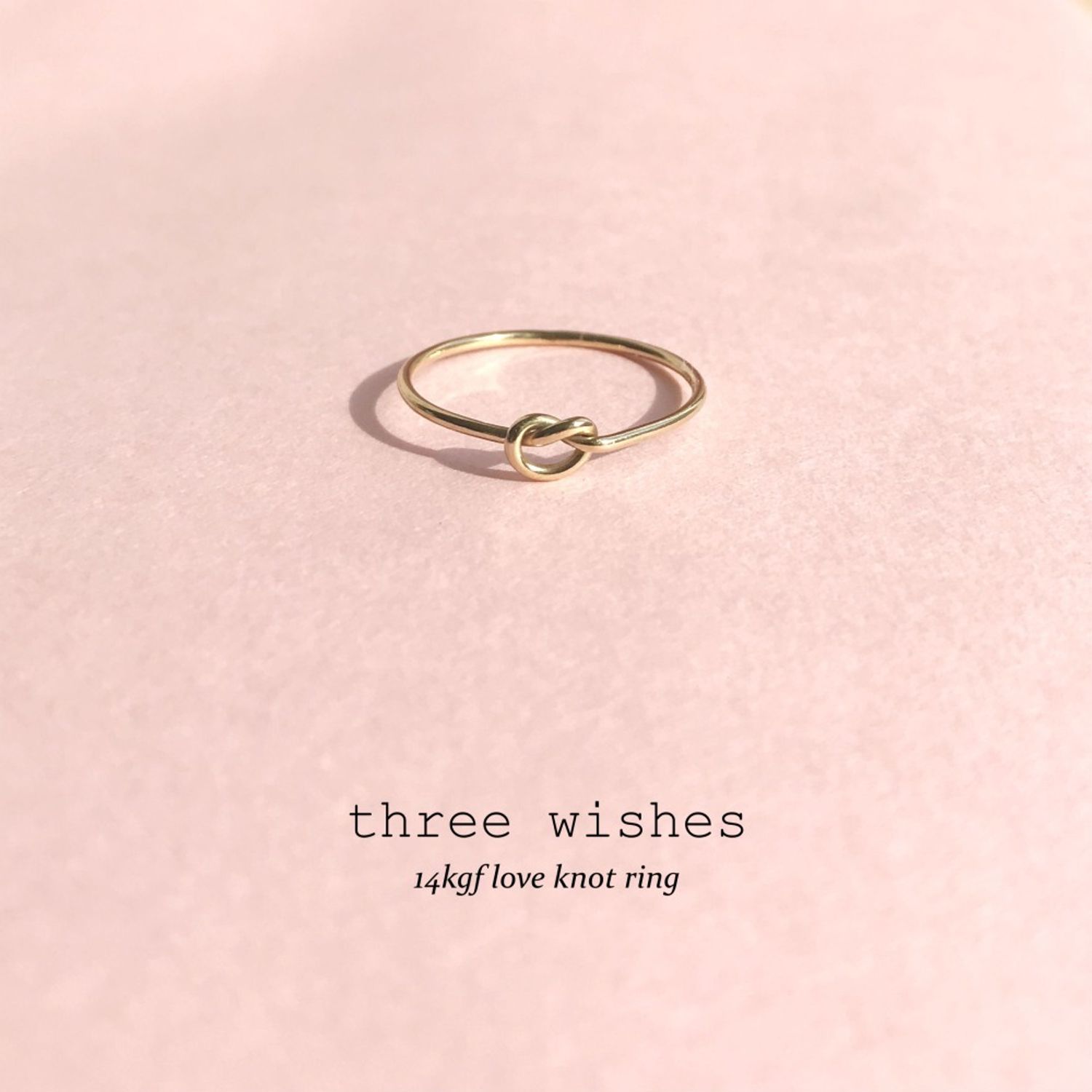 Three Wishes ノットリング 14kgf 指輪 クリスマス プレゼント 指輪 リング Buyma