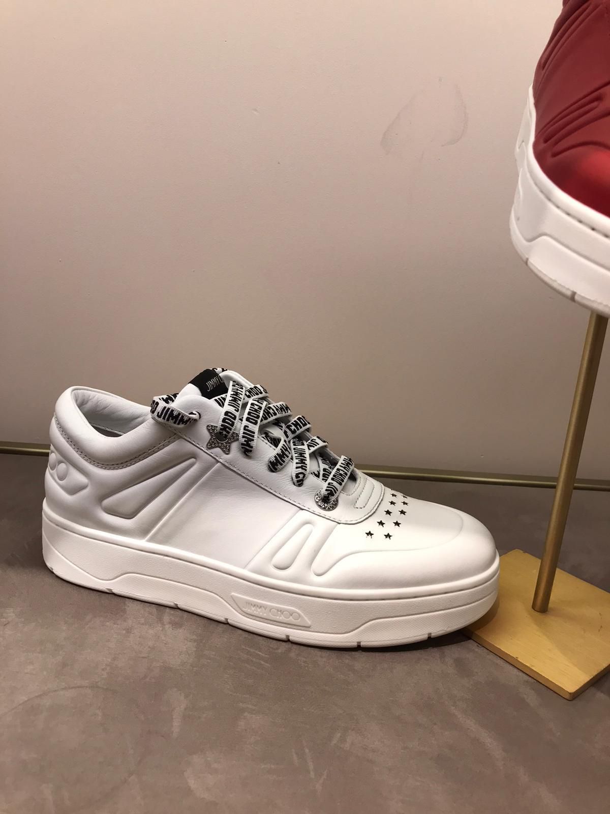 JIMMY CHOO《選べる3色》レザーレースアップスニーカーHAWAII/M JIMMY CHOO《選べる3色》レザーレースアップスニーカーHAWAII/M