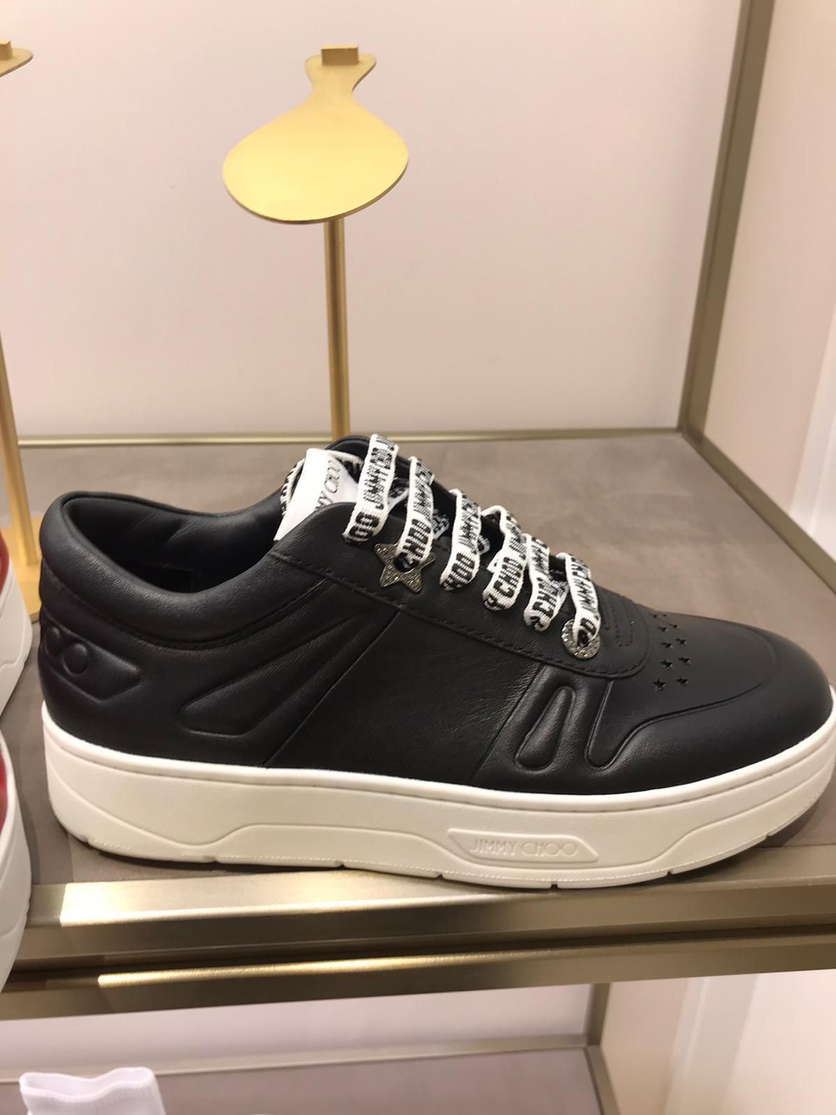 JIMMY CHOO《選べる3色》レザーレースアップスニーカーHAWAII/M JIMMY CHOO《選べる3色》レザーレースアップスニーカーHAWAII/M