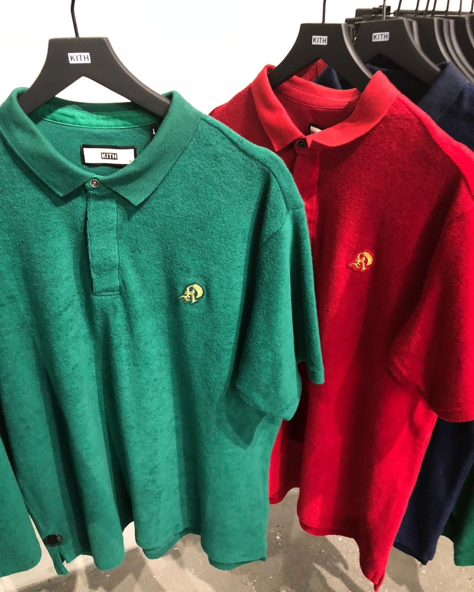 KITH キス 22SS Graham Polo KH030120 グラハム パイル生地半袖
