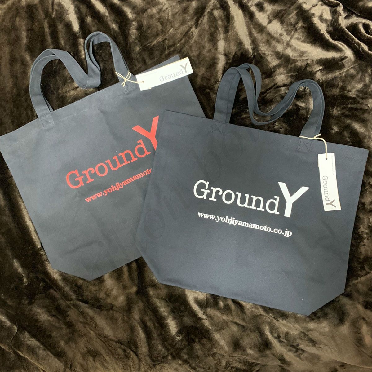 国内即発 ヨウジヤマモト GroundY ブランドロゴ トートバッグ