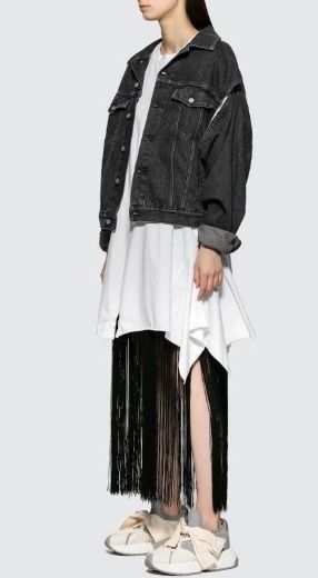 MM6 MAISON MARGIELA ワンピース アシンメトリー ドレス Tシャツ (MM6 ...