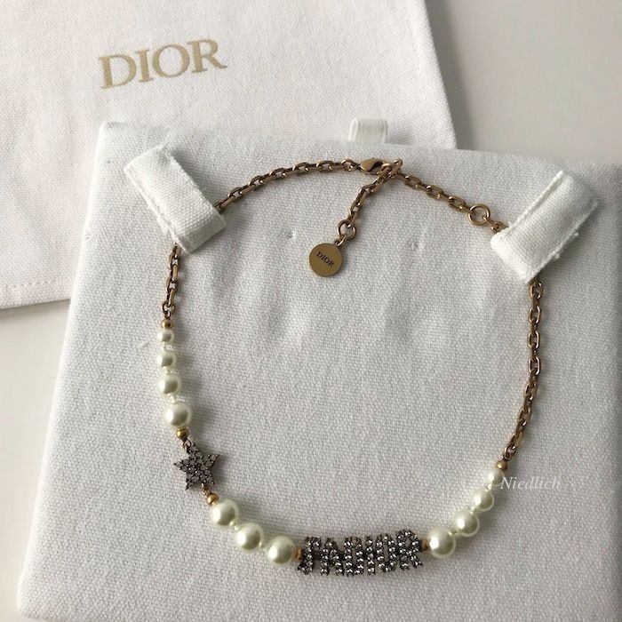 ☆Dior☆“J'ADIOR” ホワイトパール&クリスタル*チョーカー (Dior ☆Dior☆“J'ADIOR” ホワイトパール&クリスタル*チョーカー (Dior