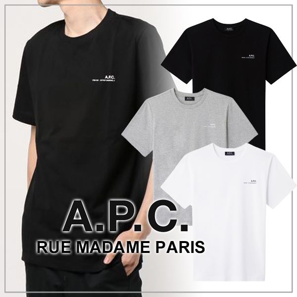 日本限定】A.P.C. T-SHIRTS RUE MADAME ITEM ロゴTシャツ (A.P.C./T 日本限定】A.P.C. T-SHIRTS RUE MADAME ITEM ロゴTシャツ (A.P.C./T