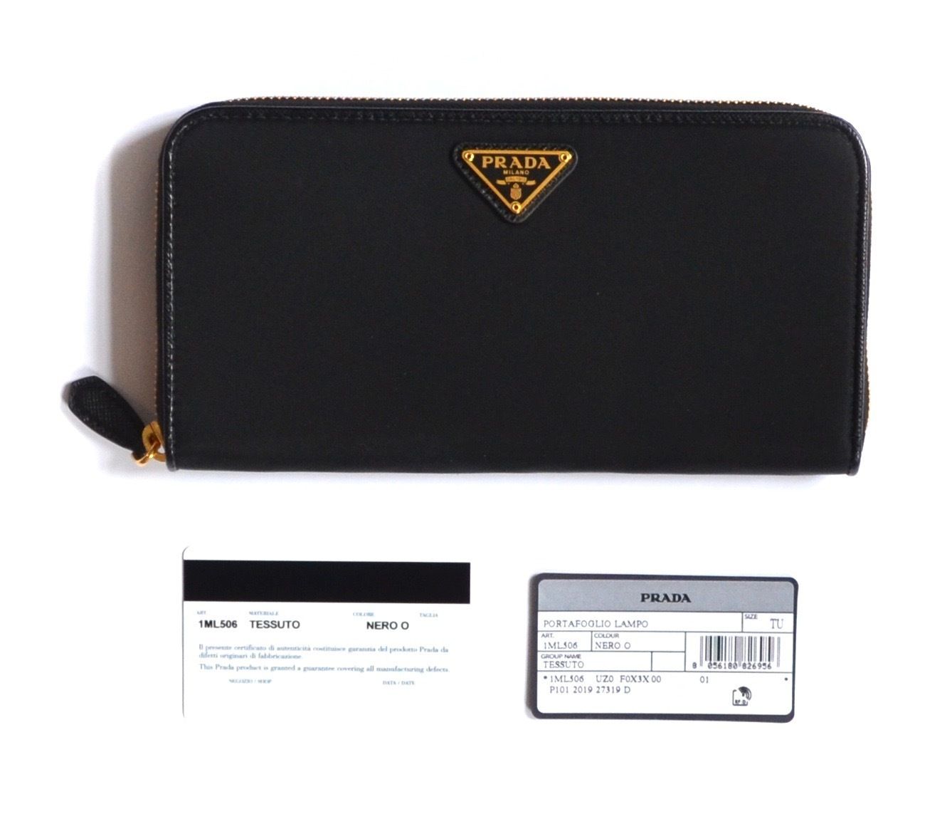 PRADA プラダ ラウンドファスナー長財布 Tessuto ☆ 即発可 (PRADA/長 ...