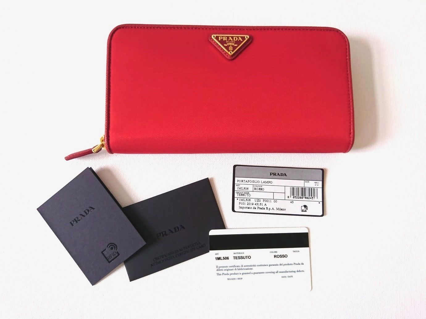 PRADA プラダ ラウンドファスナー長財布 Tessuto ☆ 即発可 (PRADA/長 ...