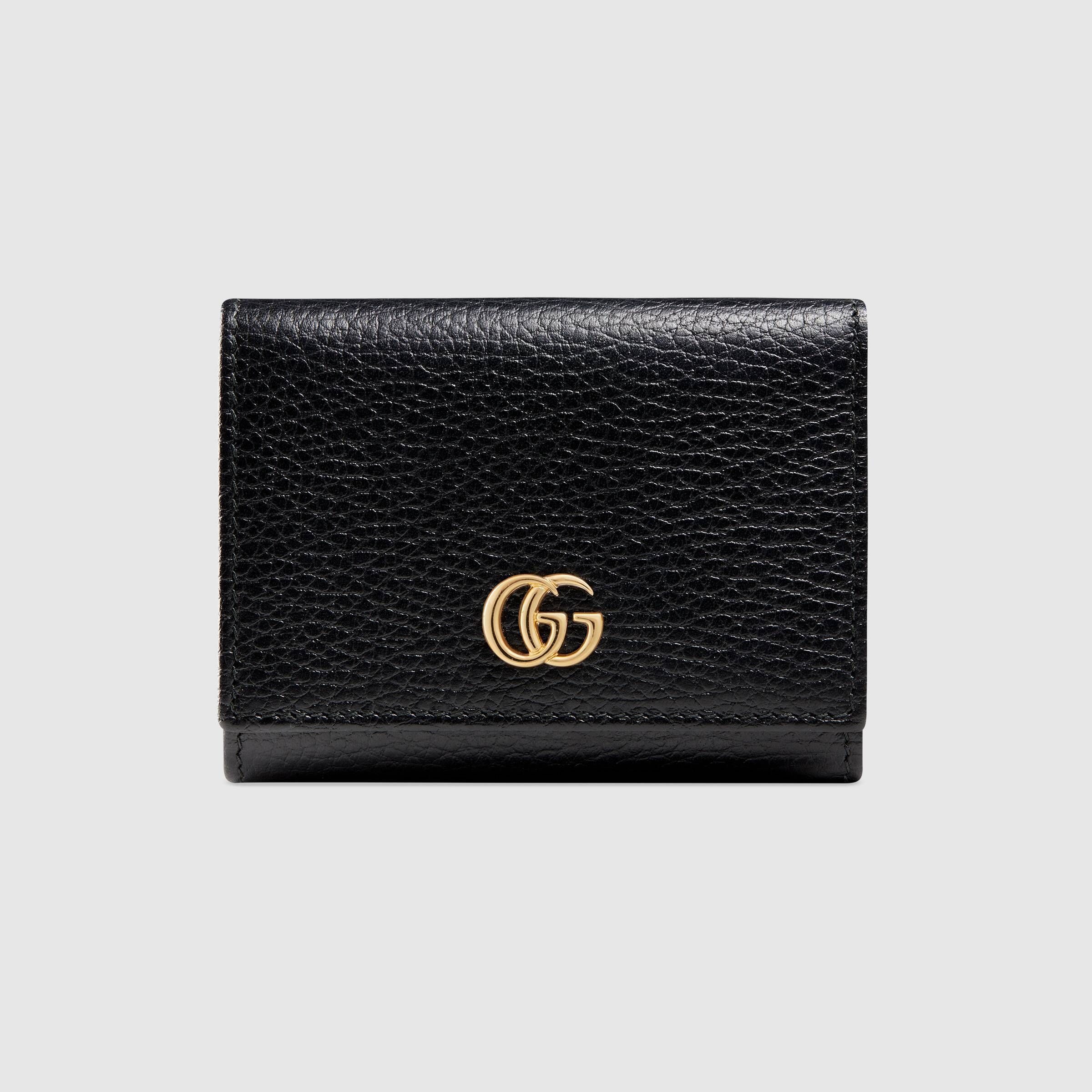 GUCCI】〔プチ マーモント〕レザー三つ折りウォレット☆国内発 (GUCCI