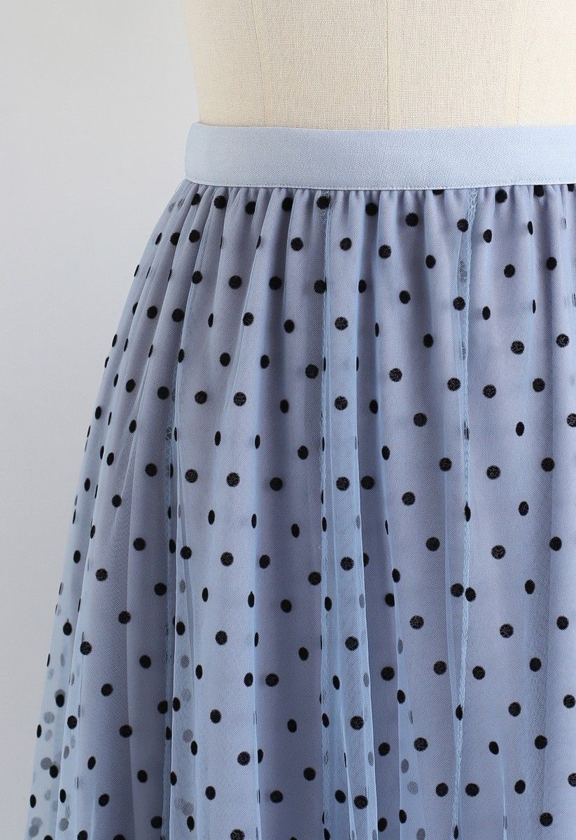CHICWISH☆ドット柄メッシュチュールスカート☆ (Chicwish