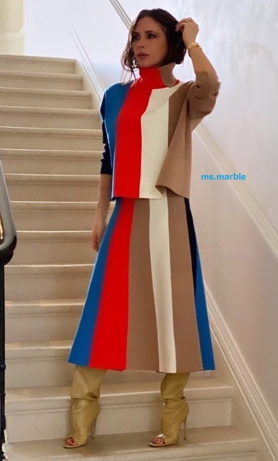 国内発| V VICTORIA BECKHAM ブロックストライプ セーター (Victoria 国内発| V VICTORIA BECKHAM ブロックストライプ セーター (Victoria