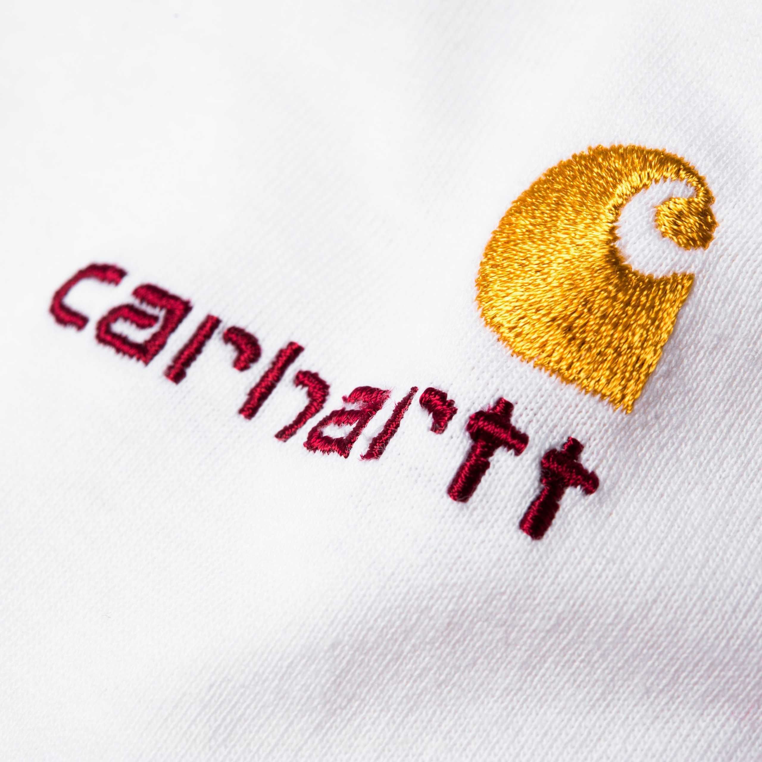 ★ドイツ発/送関込*Carhartt*新作*AMERICANロゴ刺繍長袖TシャツW ★ドイツ発/送関込*Carhartt*新作*AMERICANロゴ刺繍長袖TシャツW