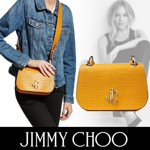 JimmyChoo VARENNE/S クロコ柄 JCロゴ付き クロスボディバッグ (Jimmy JimmyChoo VARENNE/S クロコ柄 JCロゴ付き クロスボディバッグ (Jimmy