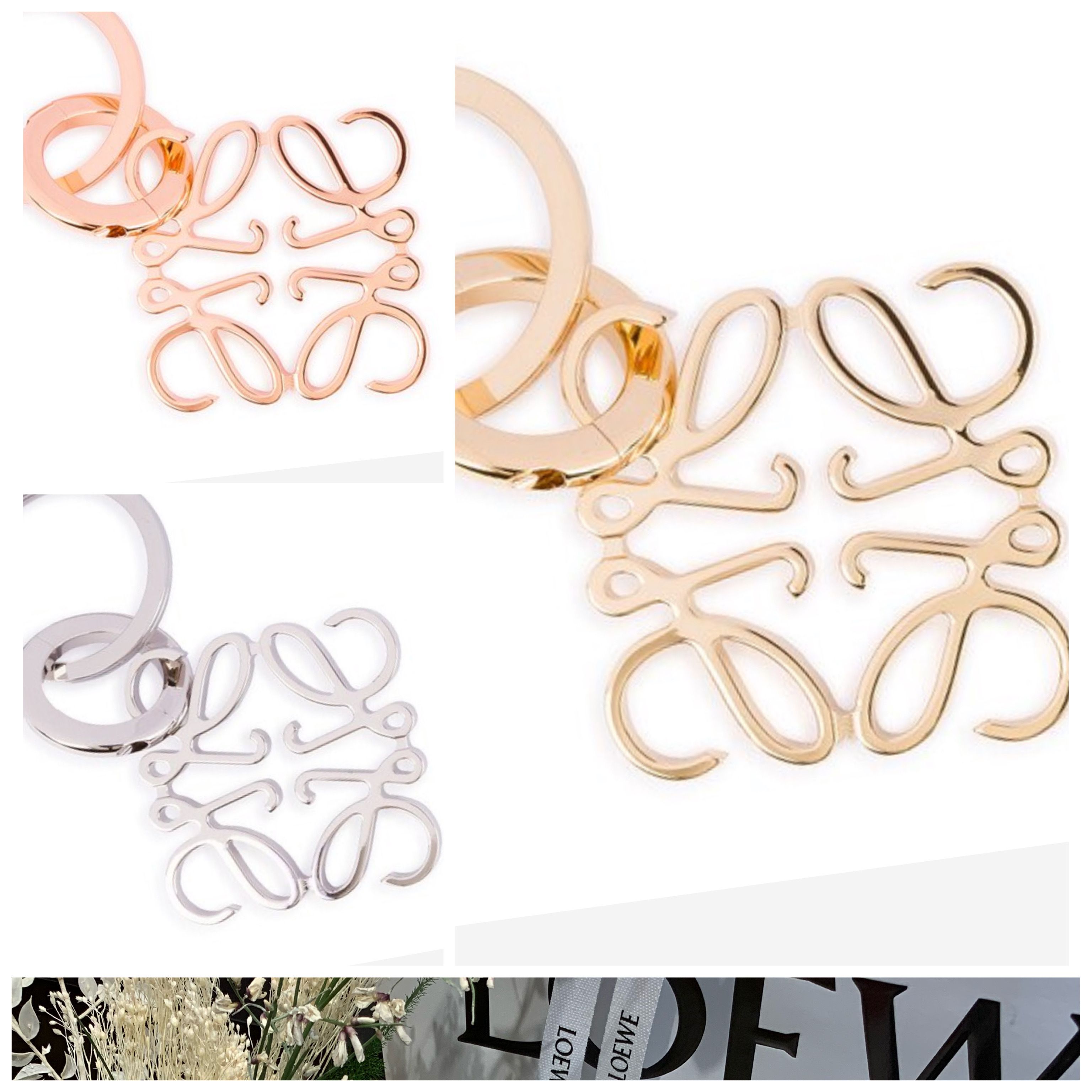 ロエペ Anagram Keyring Rose Gold アナグラムキーリング ローズ ロエペ Anagram Keyring Rose Gold アナグラムキーリング ローズ